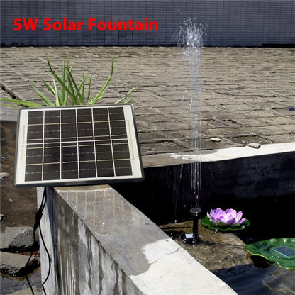 Solar Bird Bath Fountain — Floating Garden Water Feature for Birds