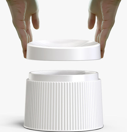 Geometric Double Cat Bowl — Stylish Pet Food & Water Dish