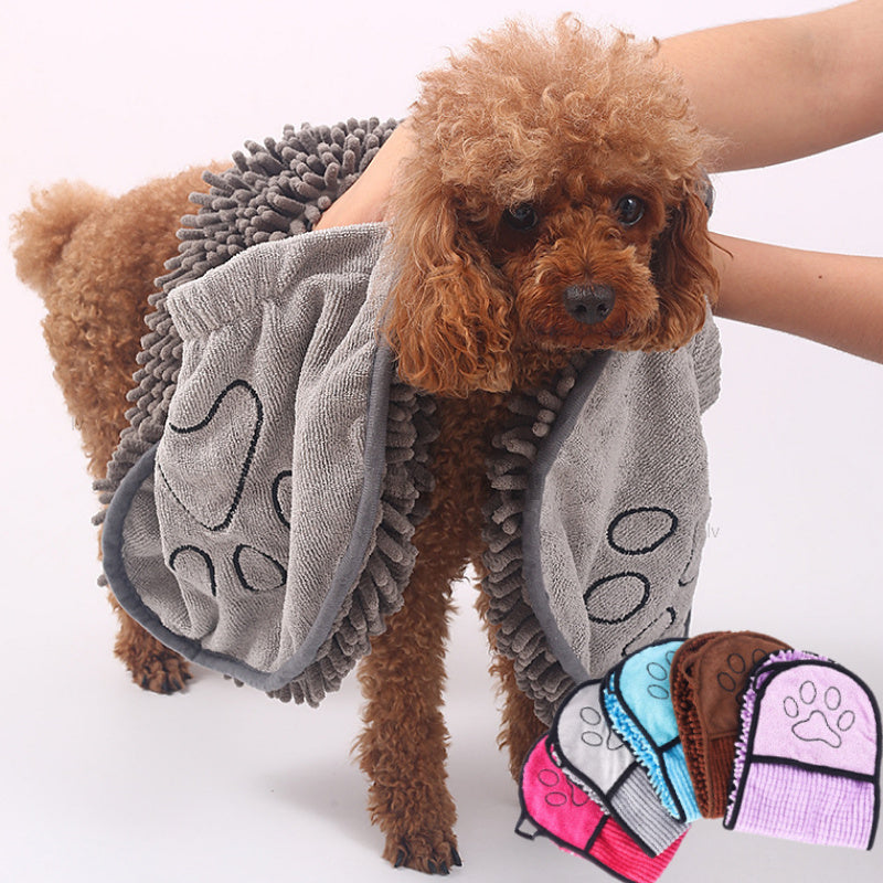 Microfiber Pet Bath Towel & Bathrobe — Quick-Dry Dog & Cat Towel