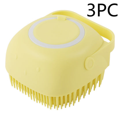 Silicone Dog Bath Massage Glove — Shampoo Brush & Grooming Tool