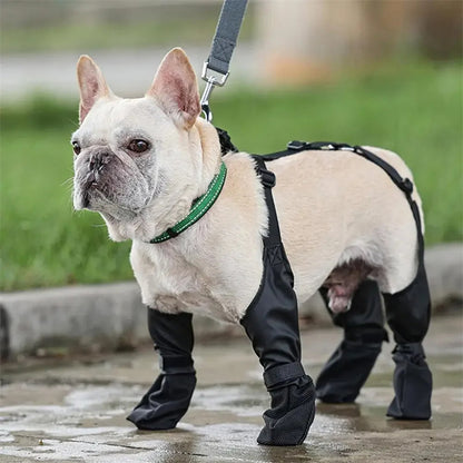 Waterproof Adjustable Dog Boots — Outdoor Breathable Pet Paw Protectors