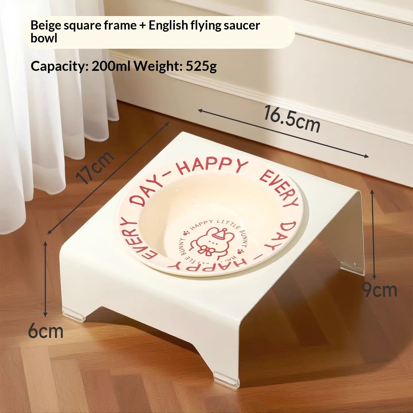 Elevated Ceramic Cat Food Bowl — Magnetic High-Leg Stand for Cats & Dog
