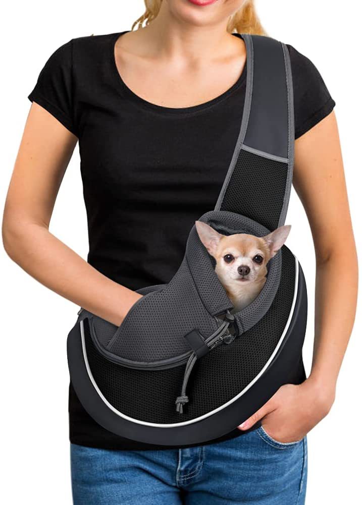 Crossbody Pet Carrier Bag — Portable Outdoor Dog & Cat Shoulder Bag