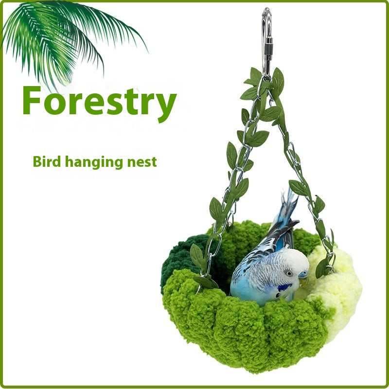 Forest Style Hammock Plush Hammock Bird Nest