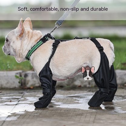 Waterproof Adjustable Dog Boots — Outdoor Breathable Pet Paw Protectors
