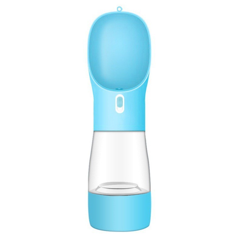 Portable Dog Water Bottle & Food Bowl — 2-in-1 Outdoor Travel Feeder