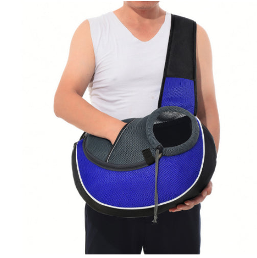 Crossbody Pet Carrier Bag — Portable Outdoor Dog & Cat Shoulder Bag
