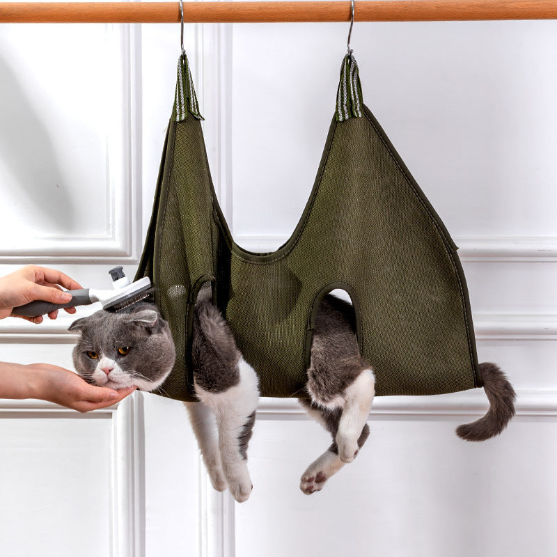 Hanging Hammock For Trimming Cats And Dogs Nails