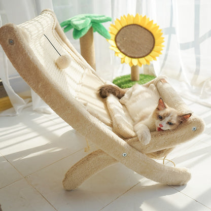 Cat Sofa Sunbathing Chair — Plush Pet Lounge Bed