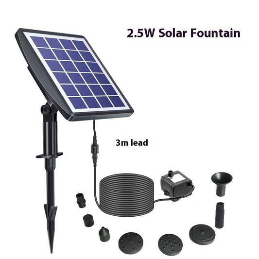 Solar Bird Bath Fountain — Floating Garden Water Feature for Birds