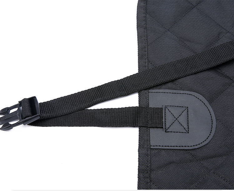 Dog Car Seat Cover Hammock — Mesh View Safety Protector with Zipper & Pocket