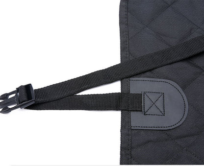 Dog Car Seat Cover Hammock — Mesh View Safety Protector with Zipper & Pocket
