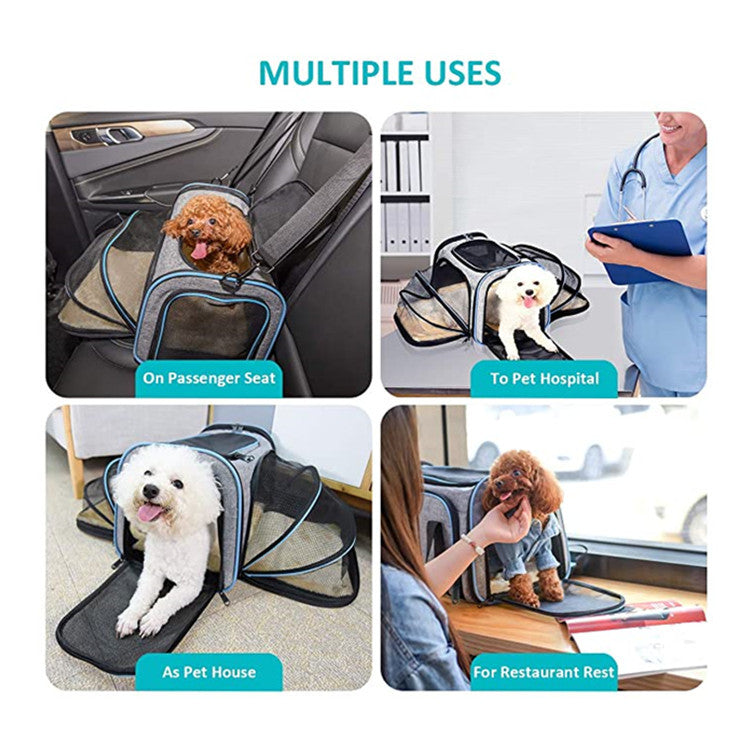 Airline-Approved Expandable Cat Carrier Bag — Soft Foldable Pet Travel Bag