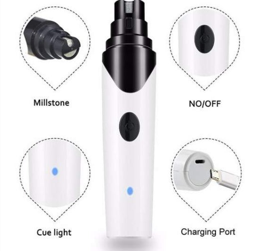 Electric Pet Nail Grinder & Clippers — Cat & Dog Paw Care Tool