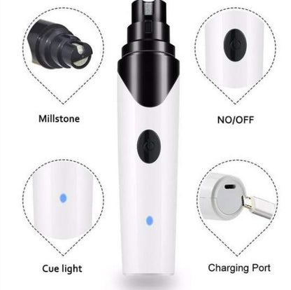 Electric Pet Nail Grinder & Clippers — Cat & Dog Paw Care Tool