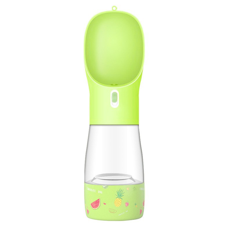Portable Dog Water Bottle & Food Bowl — 2-in-1 Outdoor Travel Feeder