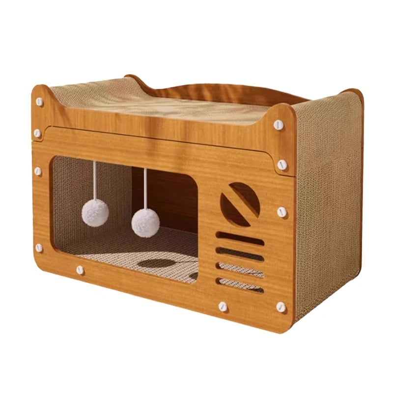 Cat Scratch Board & Nest — Wear-Resistant No-Shedding Scratcher