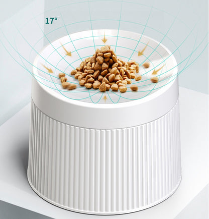 Geometric Double Cat Bowl — Stylish Pet Food & Water Dish