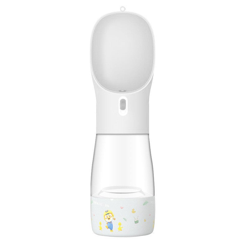 Portable Dog Water Bottle & Food Bowl — 2-in-1 Outdoor Travel Feeder