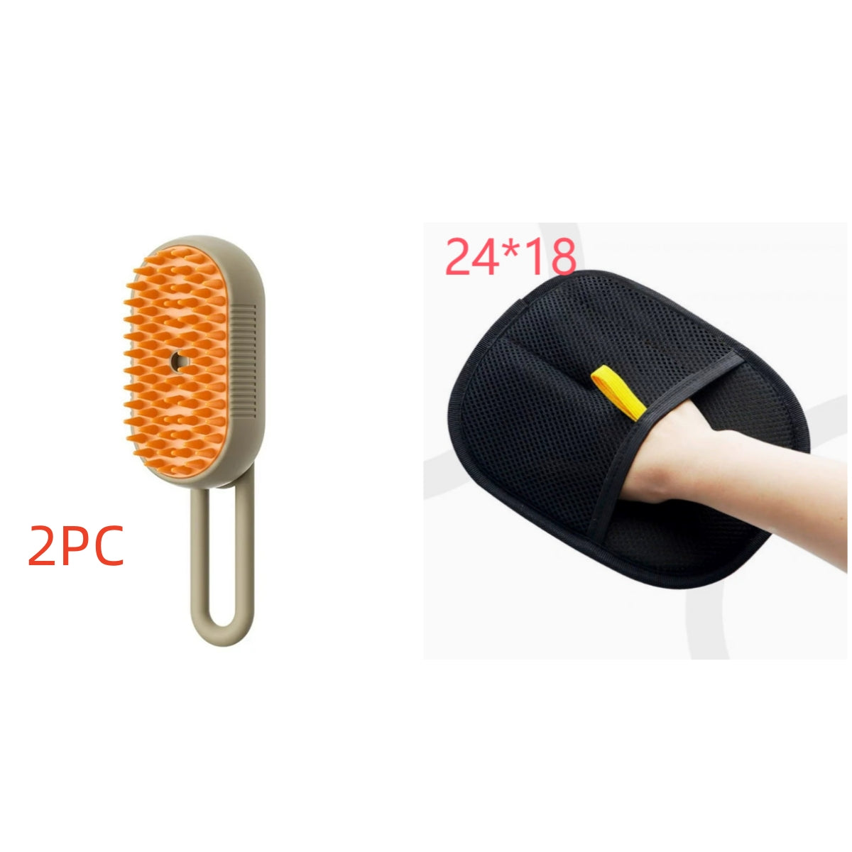 3-in-1 Electric Steam Cat Brush — Spray Grooming & Hair Removal Comb