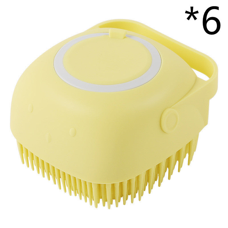 Silicone Dog Bath Massage Glove — Shampoo Brush & Grooming Tool