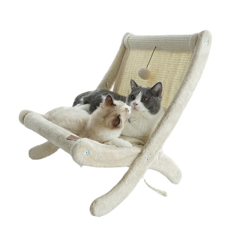 Cat Sofa Sunbathing Chair — Plush Pet Lounge Bed