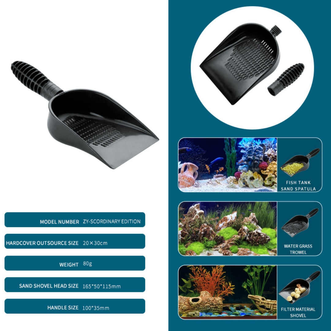 Fish Tank Multi-Purpose Sand Shovel Good Helper To Pets