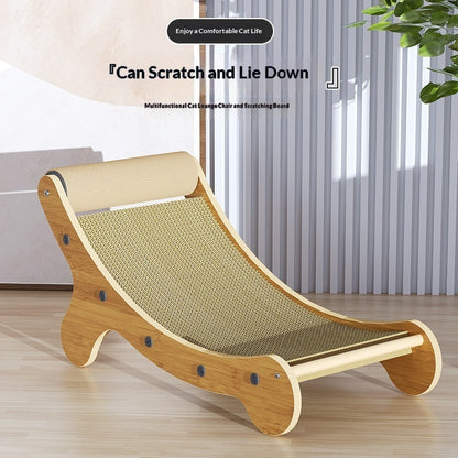 Extra-Large Hemp & Sisal Cat Bed — Lint-Free Pet Lounger