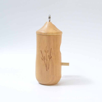 Hummingbird Hanging Swing Bird Nest House Wooden Craftwork