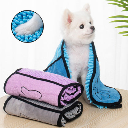 Microfiber Pet Bath Towel & Bathrobe — Quick-Dry Dog & Cat Towel