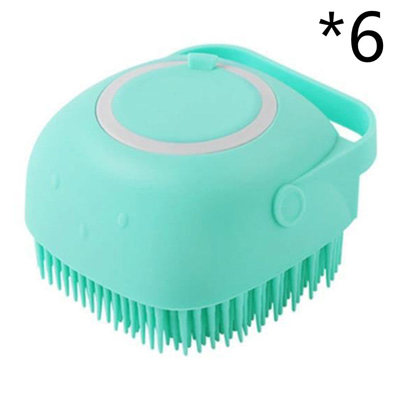 Silicone Dog Bath Massage Glove — Shampoo Brush & Grooming Tool