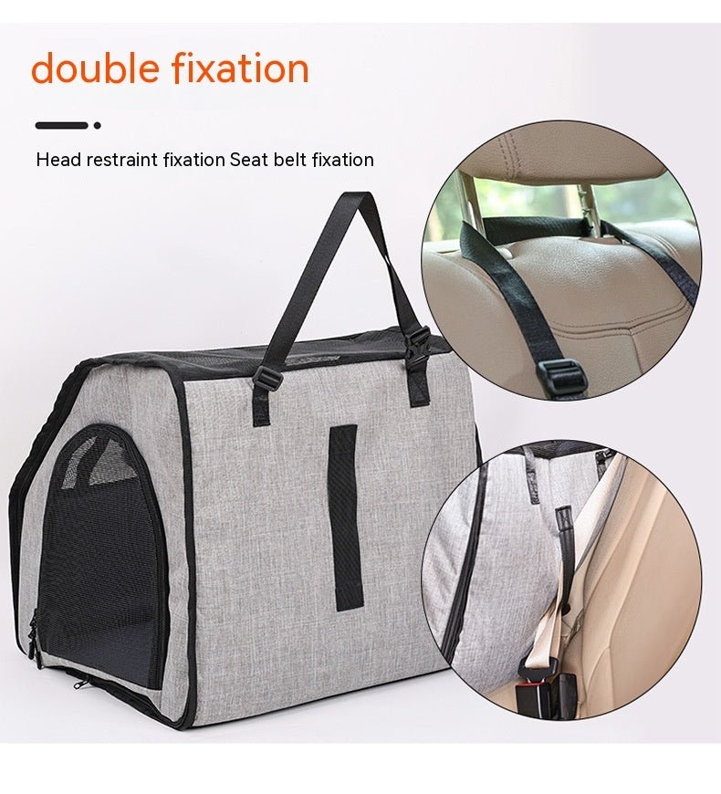 Portable Dog Travel Cage & Kennel — Foldable Pet Carrier Crate