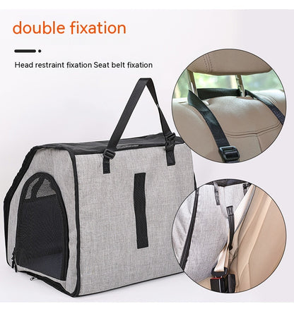 Portable Dog Travel Cage & Kennel — Foldable Pet Carrier Crate