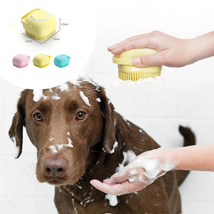 Silicone Dog Bath Massage Glove — Shampoo Brush & Grooming Tool