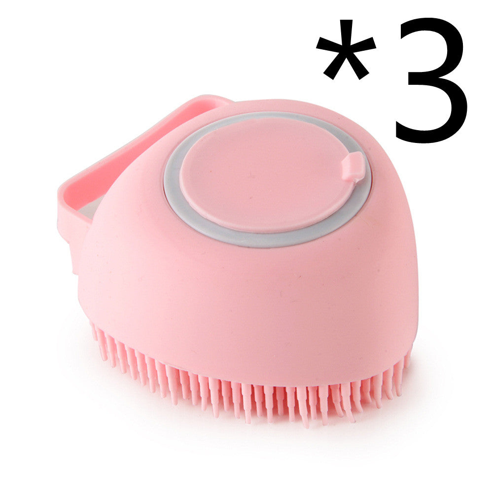 Silicone Dog Bath Massage Glove — Shampoo Brush & Grooming Tool