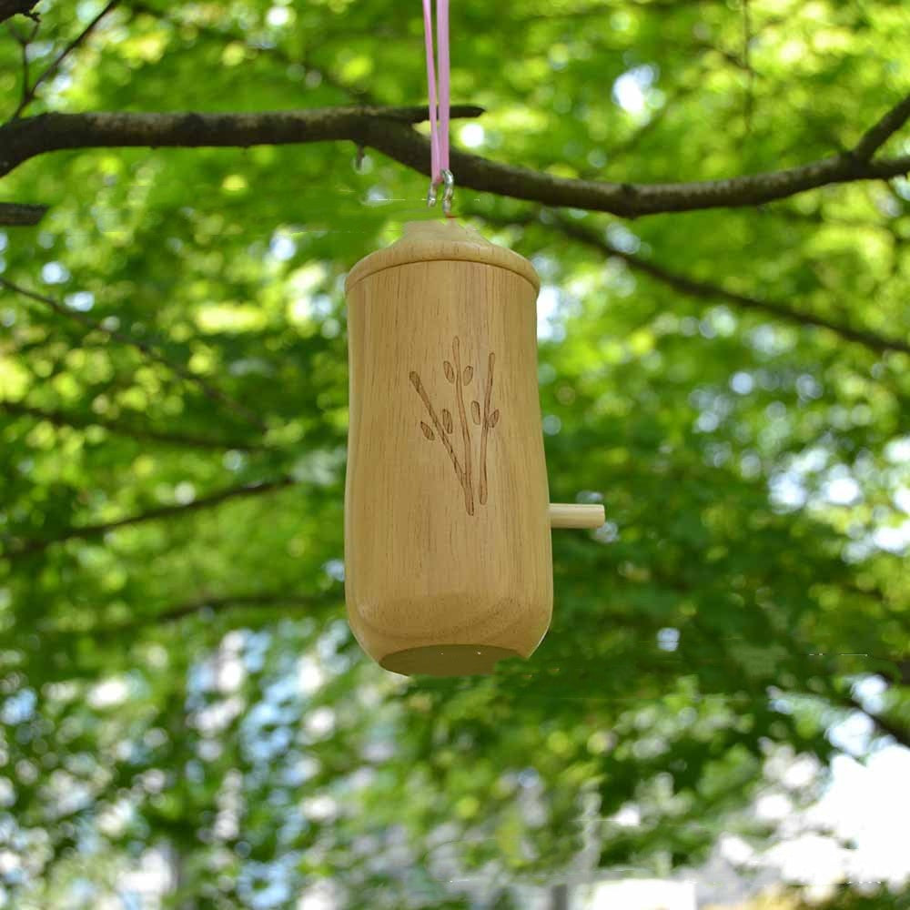 Hummingbird Hanging Swing Bird Nest House Wooden Craftwork