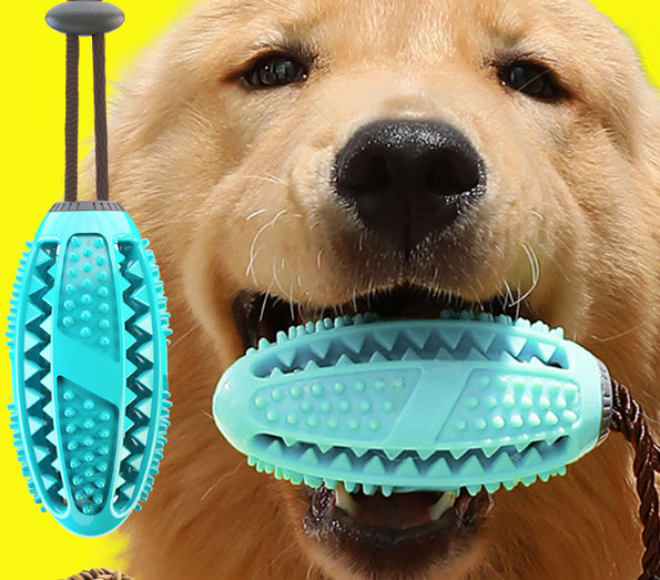 Suction Cup Dog Tug Toy Ball — Chew & Tooth Cleaning Interactive Toy