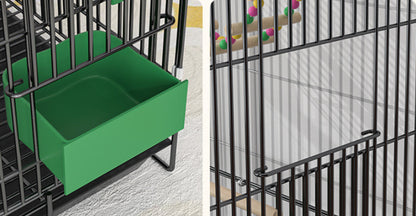 Double Layer Decorative Bird Cage — Large Ornamental Parrot Cage