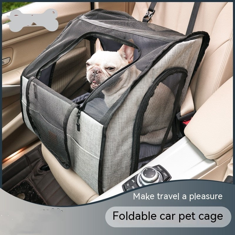 Portable Dog Travel Cage & Kennel — Foldable Pet Carrier Crate