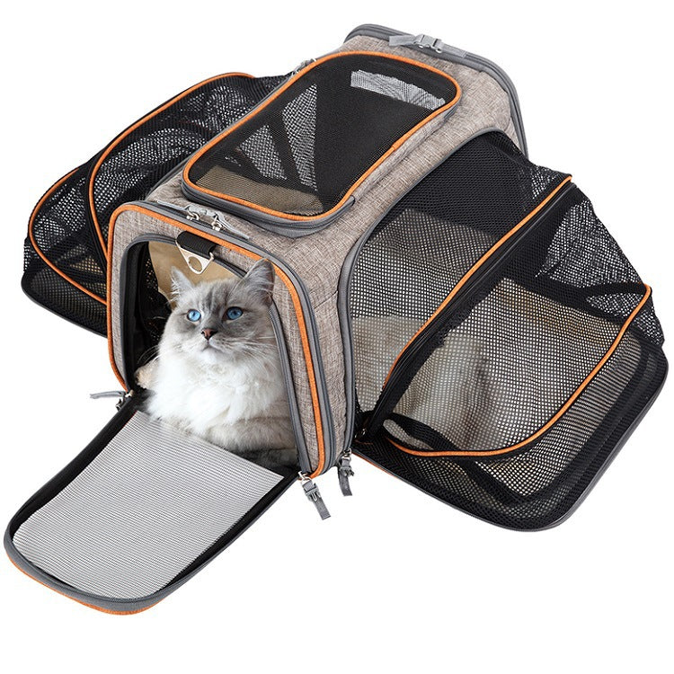 Airline-Approved Expandable Cat Carrier Bag — Soft Foldable Pet Travel Bag