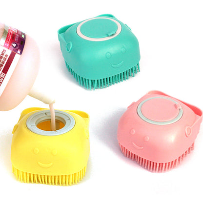 Silicone Dog Bath Massage Glove — Shampoo Brush & Grooming Tool