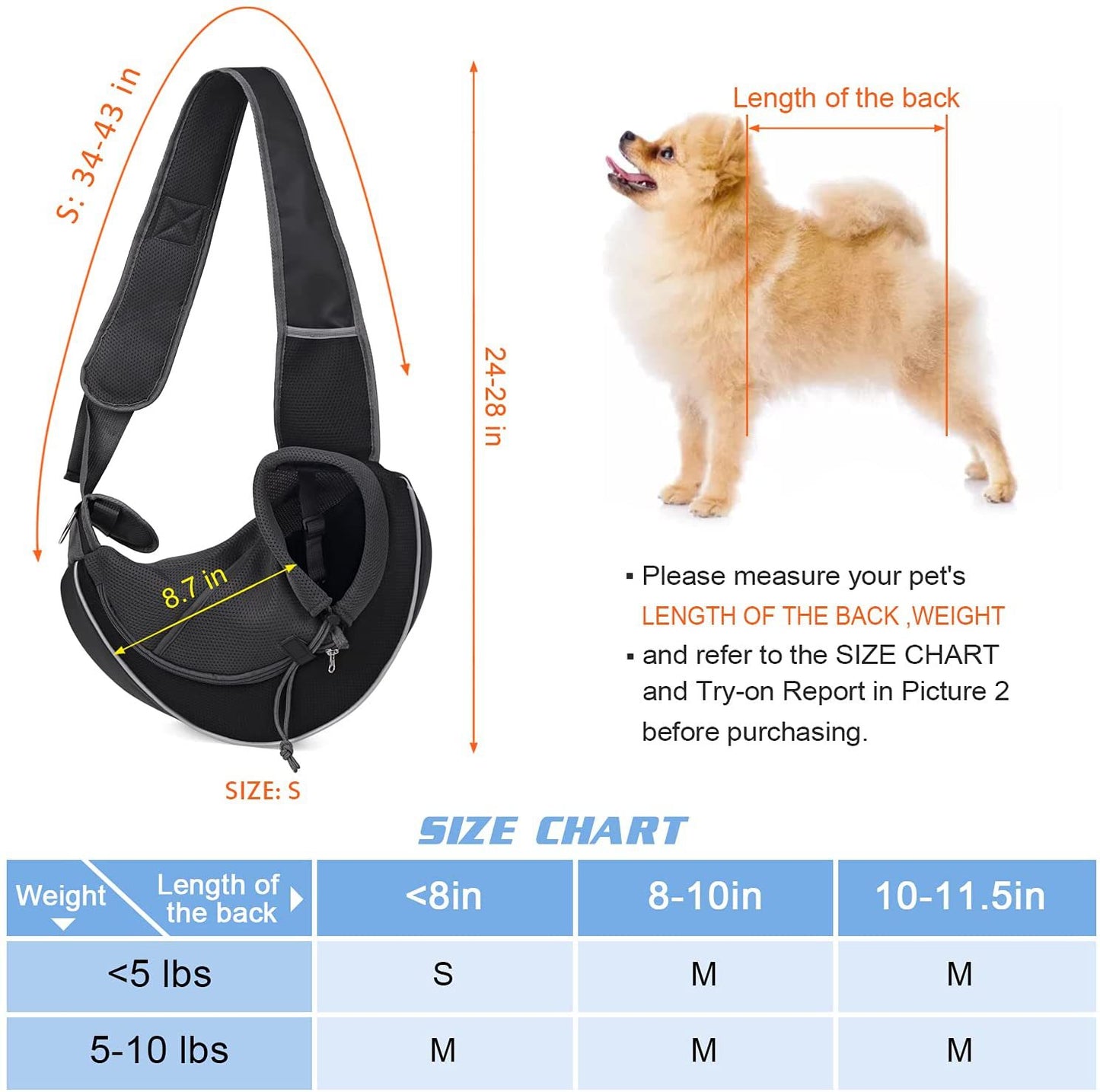Crossbody Pet Carrier Bag — Portable Outdoor Dog & Cat Shoulder Bag