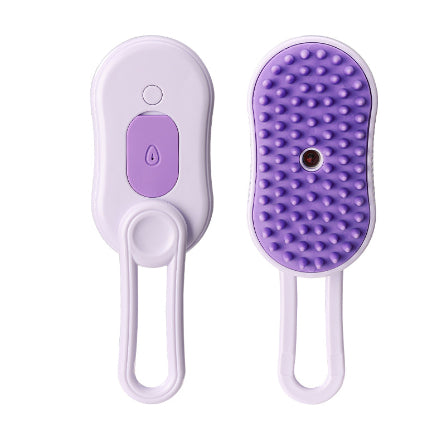 3-in-1 Electric Steam Cat Brush — Spray Grooming & Hair Removal Comb