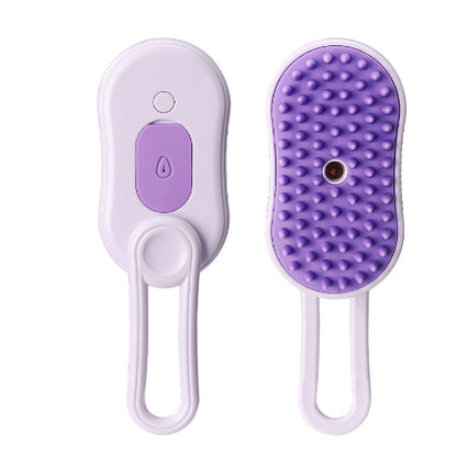 3-in-1 Electric Steam Cat Brush — Spray Grooming & Hair Removal Comb