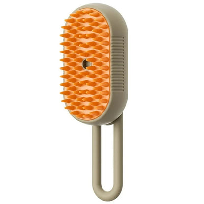 3-in-1 Electric Steam Cat Brush — Spray Grooming & Hair Removal Comb