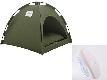 Cat Tent Cooling Mat & Dog Kennel — Indoor/Outdoor Pet Sofa Bed