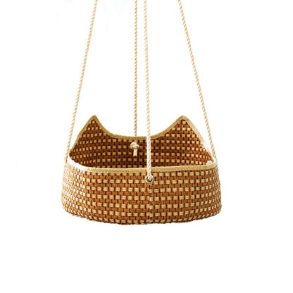 Rattan Cat Hammock Bed — Spring/Summer Breathable Cat Nest