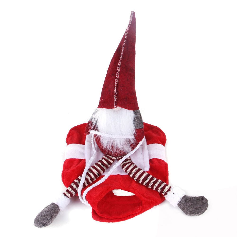 Dog Christmas Santa Costume — Festive Riding Deer Pet Outfit
