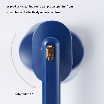 Self-Cleaning Pet Grooming Comb — Cat & Dog Floating Hair Removal Brush