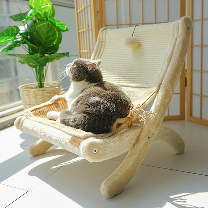 Cat Sofa Sunbathing Chair — Plush Pet Lounge Bed